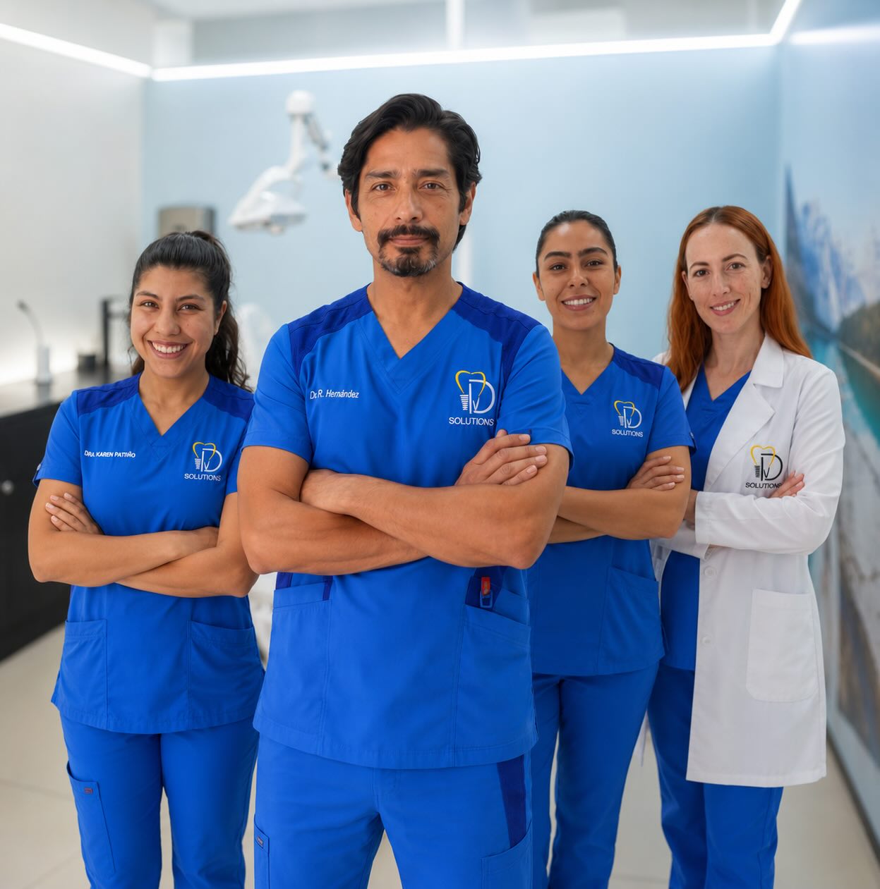 Dr. Rafael Hernández y equipo especializado en implantología y cosmética dental en Cancún