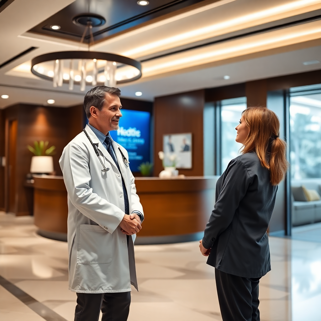 Doctor y paciente